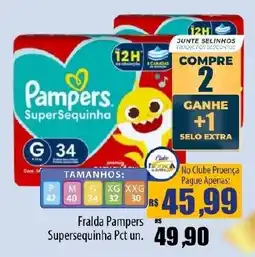 Proença Supermercados Fralda pampers supersequinha oferta