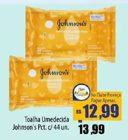 Proença Supermercados Toalha Umedecida Johnson's Pct oferta