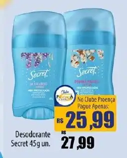Proença Supermercados Desodorante secret oferta