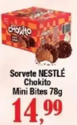 Supermercados Unidos Sorvete nestlé chokito mini bites oferta