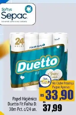Proença Supermercados Papel Higiênico Duetto Fit Folha D. oferta