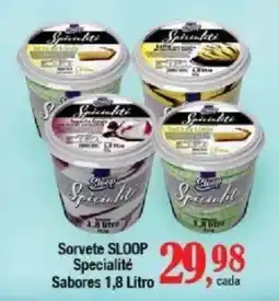Supermercados Unidos Sorvete SLOOP Specialité oferta
