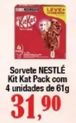 Supermercados Unidos Sorvete nestlé kit kat pack oferta