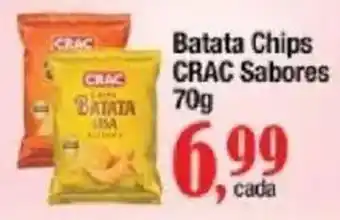 Supermercados Unidos Batata chips crac sabores oferta