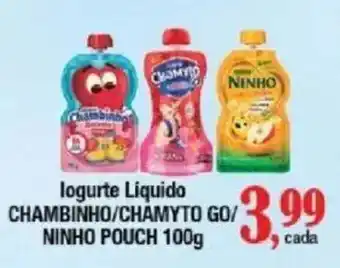 Supermercados Unidos Iogurte liquido chambinho/chamyto go/ninho pouch oferta