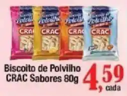 Supermercados Unidos Biscoito de Polvilho CRAC Sabores oferta