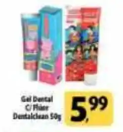 Coelho Diniz Gel Dental C/ Flúor Dentaiclean 50g oferta