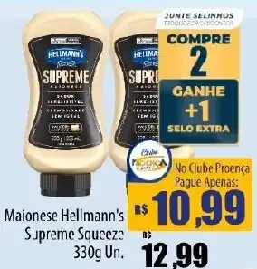 Proença Supermercados Maionese hellmann's supreme squeeze oferta