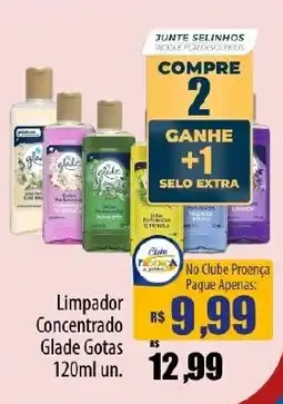 Proença Supermercados Limpador Concentrado Glade Gotas oferta