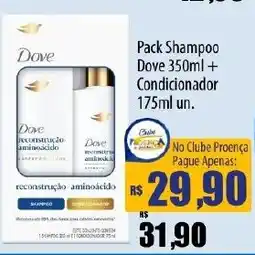 Proença Supermercados Pack Shampoo Dove 350ml + Condicionador 175ml un. oferta