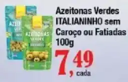 Supermercados Unidos Azeitonas Verdes Italianinho sem Caroço ou Fatiadas oferta