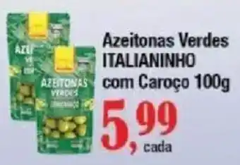 Supermercados Unidos Azeitonas Verdes Italianinho oferta