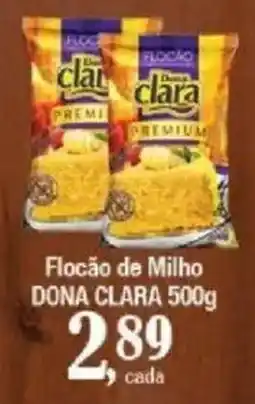 Supermercados Unidos Flocão de Milho dona clara premium oferta