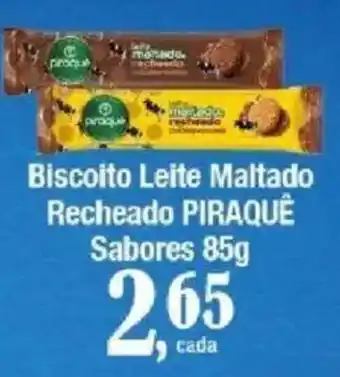 Supermercados Unidos Biscoito Leite Maltado Recheado Piraque oferta