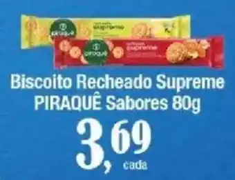 Supermercados Unidos Biscoito Recheado Supreme Piraquê Sabores oferta