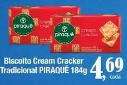 Supermercados Unidos Biscoito cream cracker tradicional piraquê oferta