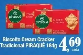 Supermercados Unidos Biscoito cream cracker tradicional piraquê oferta