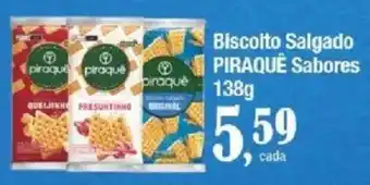 Supermercados Unidos Biscoito Salgado Piraquê Sabores oferta