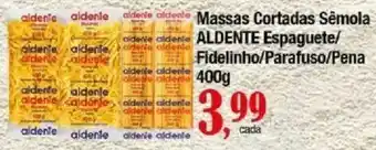 Supermercados Unidos Massas Cortadas Sêmola Aldente Espaguete/Fidelinho/Parafuso/Pena oferta