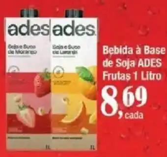 Supermercados Unidos Bebida à Base de Soja ADES Frutas oferta
