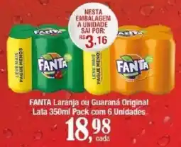 Supermercados Unidos Fanta laranja ou guaraná original oferta