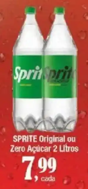 Supermercados Unidos sprite original ou zero açúcar oferta