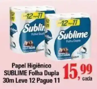 Supermercados Unidos Papel Higiênico Sublime Folha Dupla oferta