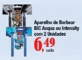 Supermercados Unidos Aparelho de Barbear BIC Acqua ou Intensity oferta