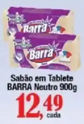 Supermercados Unidos Sabão em Tablete Barra Neutro oferta