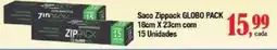 Supermercados Unidos Saco zippack globo pack oferta