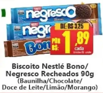 Biscoito Nestlé Bono/ Negresco Recheados