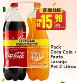 Big Supermercados Pack Coca Cola + Fanta Laranja oferta