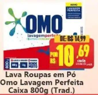 Big Supermercados Lava Roupas em Pó Omo Lavagem Perfeita oferta