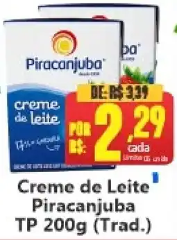 Big Supermercados Creme de Leite Piracanjuba oferta