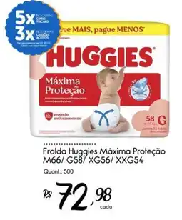 Giassi Supermercados Fralda huggies máxima proteção oferta