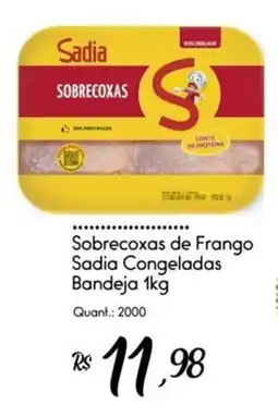 Giassi Supermercados Sobrecocas de Frango Sadia Congeladas Bandeja oferta