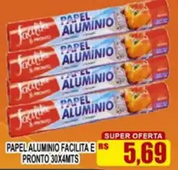 Supermercado leal papel alumínio facilita e pronto oferta