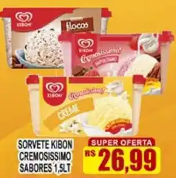 Supermercado leal Sorvete kibon cremosissimo sabores oferta