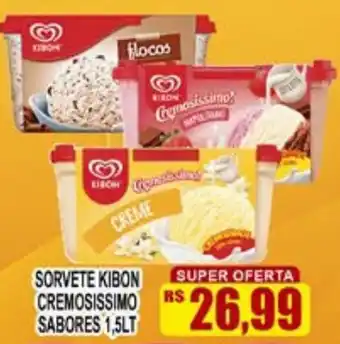 Supermercado leal Sorvete kibon cremosissimo sabores oferta