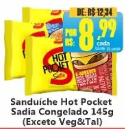 Big Supermercados Sanduiche hot pocket sadia oferta