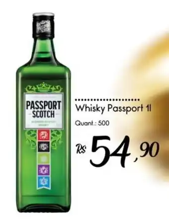 Giassi Supermercados Whisky Passport 1l oferta