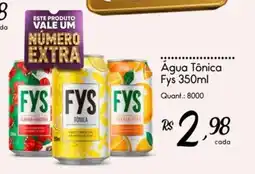 Giassi Supermercados Água Tônica Fys oferta