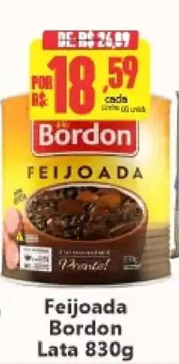 Big Supermercados Feijoada bordon oferta