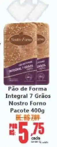 Big Supermercados Pão de Forma Integral 7 Grãos oferta