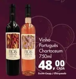 Delta Supermercados Vinho Português Chartaceum oferta