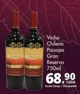 Delta Supermercados Vinho Chileno Paisajes Gran Reserva oferta