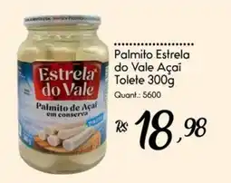 Giassi Supermercados Palmito estrela do vale açaí oferta