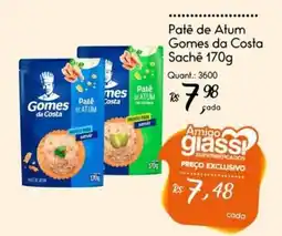 Giassi Supermercados Patê de Atum Gomes da Costa oferta