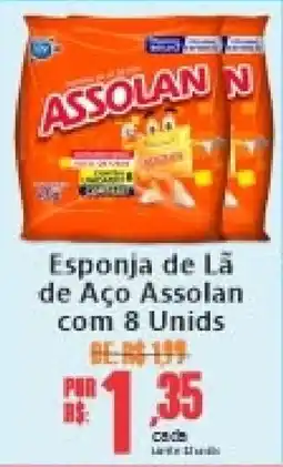 Big Supermercados Esponja de lã de aço assolan oferta