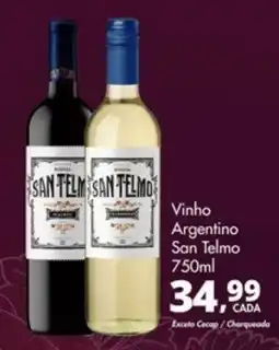 Delta Supermercados Vinho Argentino San Telmo oferta